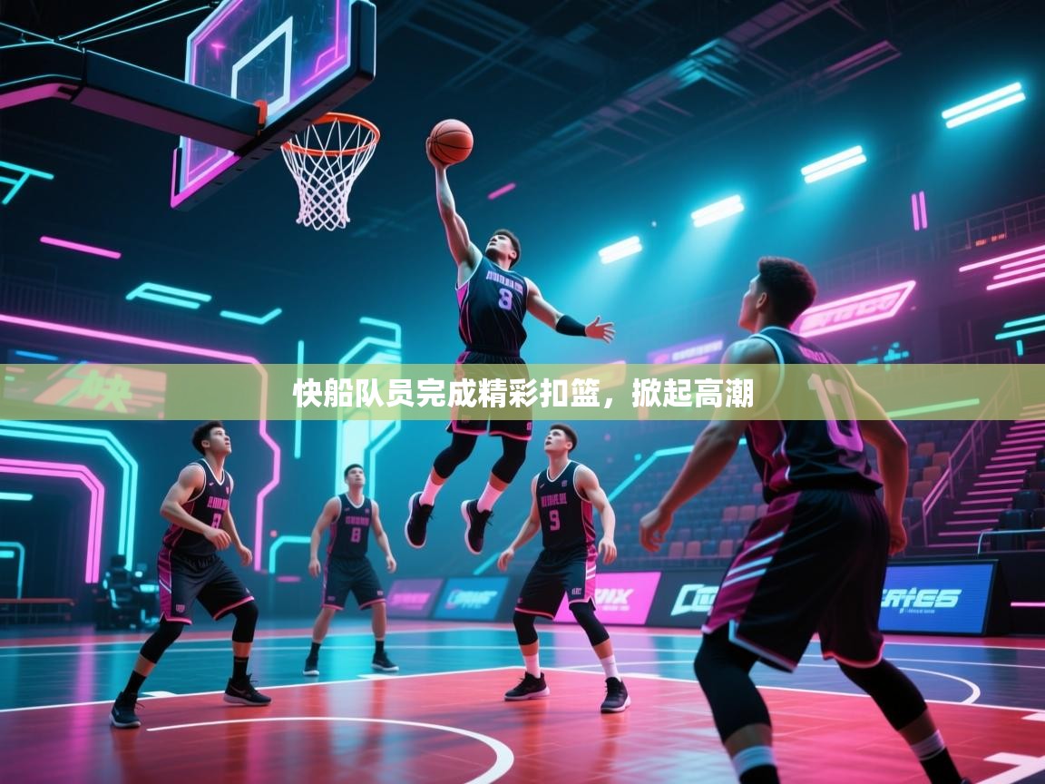 快船队员完成精彩扣篮，掀起高潮